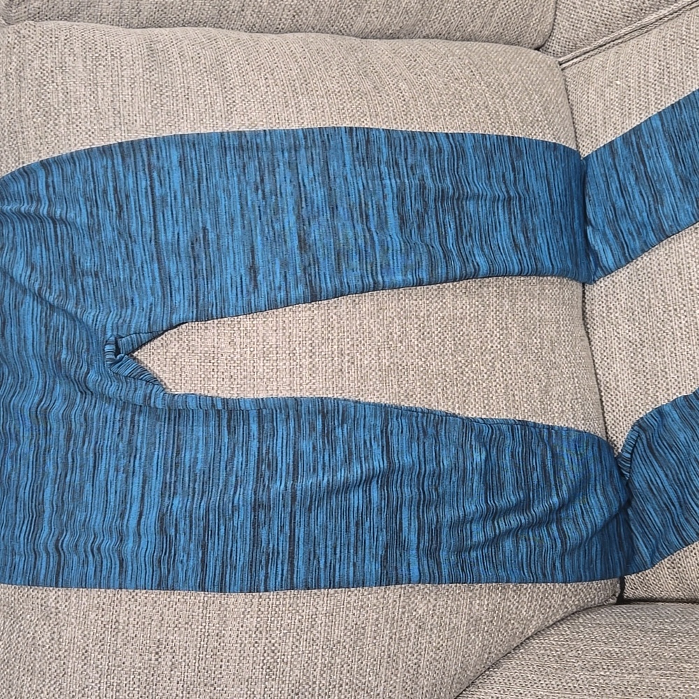 C Brand Black and Blue Leggings